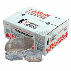 Камни для бань и саун Талькохлорит (оголтованный) 20 кг